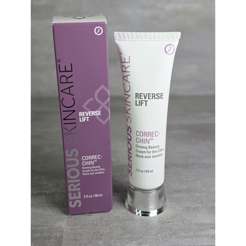 Serious Skincare Reverse Lift Correc-Chin Firming Beauty Cream Neck Jawline 2oz